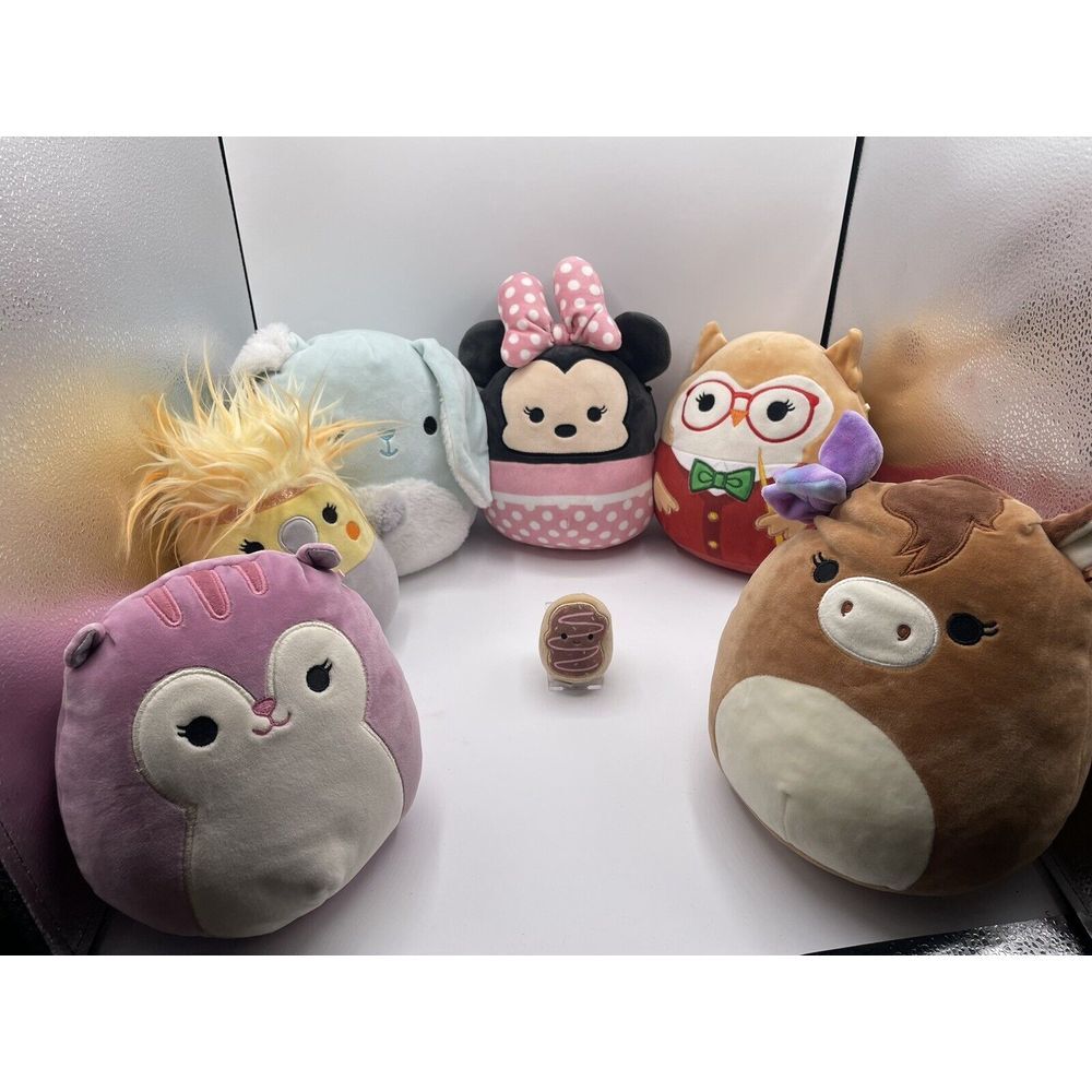 7‎ Squishmallow Plush  Kellytoy- All GUC Good Used Condition